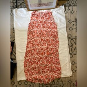 Studio B size XL red and white floral maxi dress